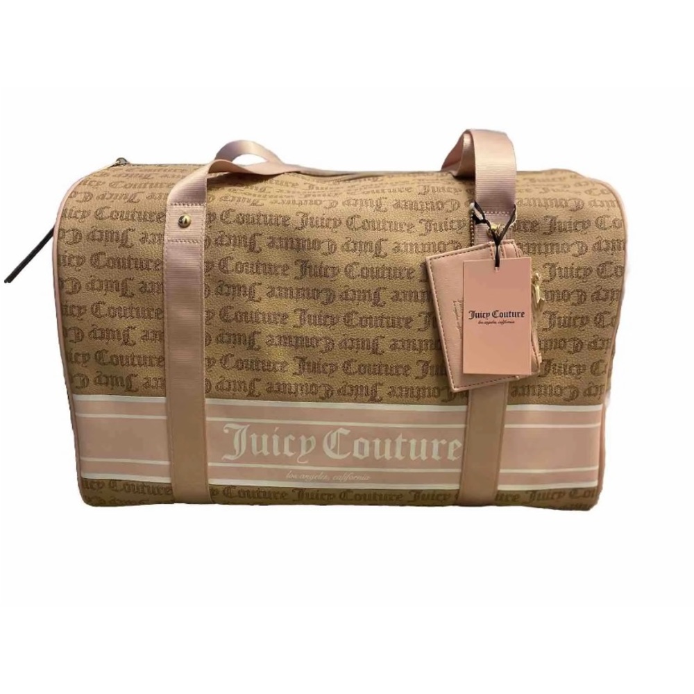 Juicy Couture Billboard-Duffle Weekender Travel Pink Bag with Wallet